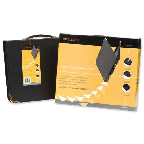 Presentation Case Vinyl Metal Trim Capacity 20 Sleeves 6 Ring A2 Black 305723 Buy online at Office 5Star or contact us Tel 01594 810081 for assistance