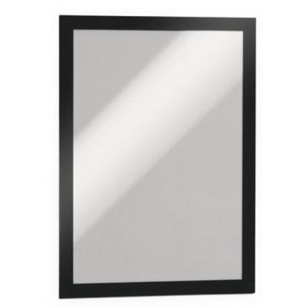 Durable Duraframe A4 Self Adhesive with Magnetic Frame Black Ref 487201 [Pack 2]