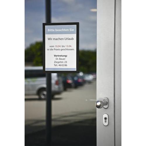 Durable Duraframe A4 Self Adhesive with Magnetic Frame Black Ref 487201 [Pack 2] 880833 Buy online at Office 5Star or contact us Tel 01594 810081 for assistance