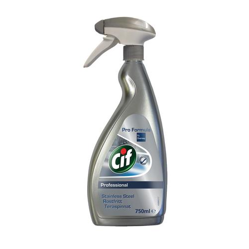 Cif Professional Stainless Steel and Glass Cleaner 750ml Ref 7517938