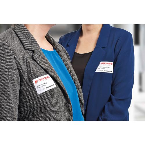 Avery Name Badge Labels Laser Self-adhesive 80x50mm White Ref L4785-20 [200 Labels] Avery UK