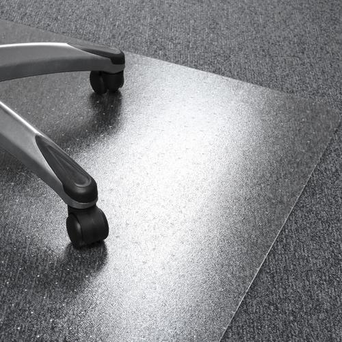 Cleartex Ultimat Chair Mat Rectangular Carpet Protection 1200x1500mm Clear Ref FC1115223ER