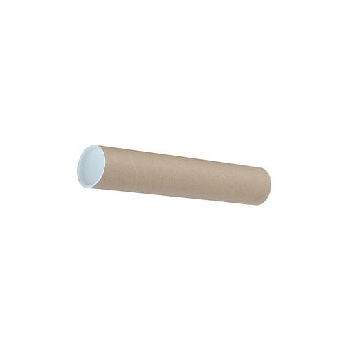 Post Tube 50mm dia Cardboard with Fitted End Caps A4/A3 330x1.5mm [Pack 25]  321142