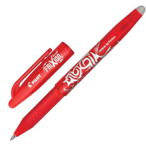 Pilot FriXion Rollerball Pen Eraser Rewriter Medium 0.7mm Tip 0.35mm Line Red Ref 4902505322716 [Pack 12]