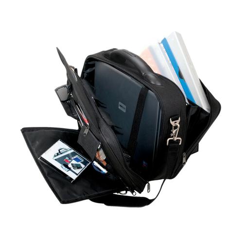 Lightpak Arco Laptop Bag Padded Nylon Capacity 17in Black Ref 46010