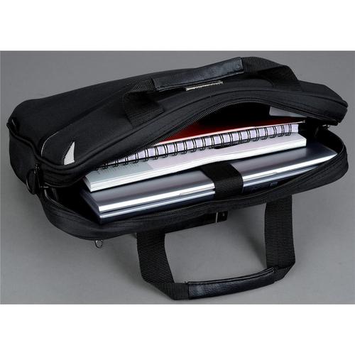 Lightpak Laptop Bag Top Load with 15in Laptop Compartment Nylon Black Ref 46112 4040454 Buy online at Office 5Star or contact us Tel 01594 810081 for assistance