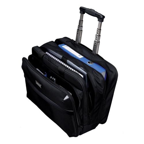 Lightpak Business Trolley Bag with Laptop Compartment Nylon Capacity 17in Black Ref 46099 JusechaGmBH
