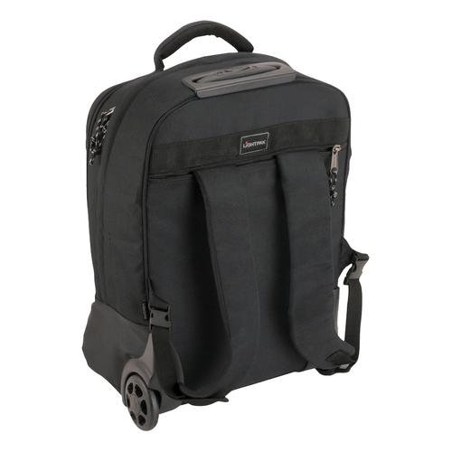 Lightpak Master Laptop Backpack with Trolley Nylon Capacity 17in Black Ref 46005
