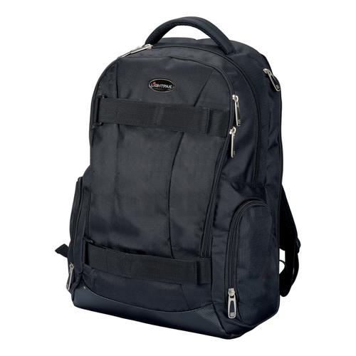 Lightpak Hawk Laptop Backpack Padded Polyester Capacity 14in Black Ref 24603
