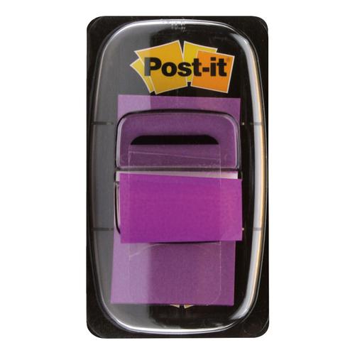 Post-it Index Flags 50 per Pack 25mm Purple Ref 680-8 [Pack 12] 3M