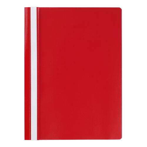 5 Star Office Project Flat File Lightweight Polypropylene with Indexing Strip A4 Red [Pack 5]  330380