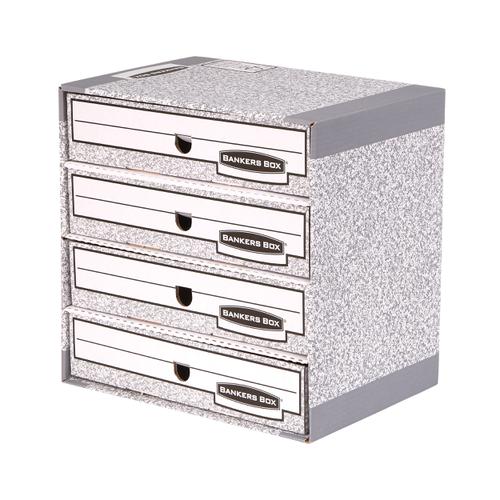 Bankers Box by Fellowes System File Store W380xD280xH90mm Ref 01840 [Pack 5] 306322 Buy online at Office 5Star or contact us Tel 01594 810081 for assistance
