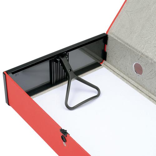 5 Star Office Box File 75mm Spine Lock Spring Foolscap Red [Pack 5] 332845 Buy online at Office 5Star or contact us Tel 01594 810081 for assistance