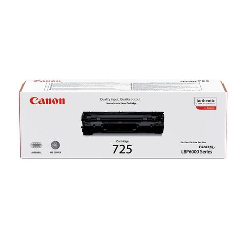 Canon 725 Laser Toner Cartridge Page Life 1600pp Black Ref 3484B002 4069250 Buy online at Office 5Star or contact us Tel 01594 810081 for assistance
