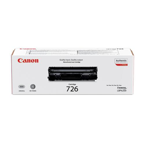 Canon 726 Laser Toner Cartridge Page Life 2100pp Black Ref 3483B002 Canon