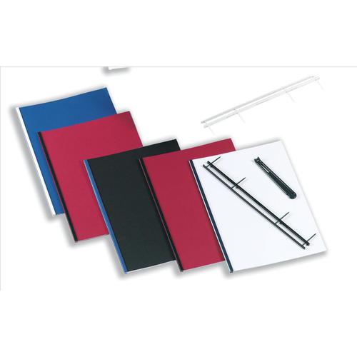 GBC Desktop Velobinder Binding Strips 45mm 4 Prongs Bind 200 Sheets A4 Black Ref 9741635 [Pack 25] ACCO Brands
