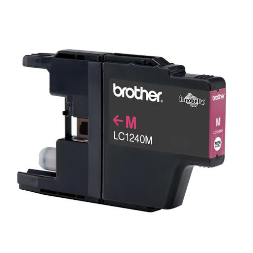 Brother Inkjet Cartridge Page Life 600pp Magenta Ref LC1240M Brother