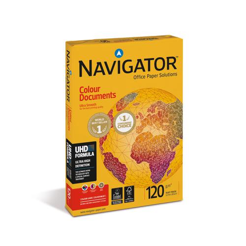 Navigator Colour Documents Paper 120gsm A4 White Ref NCD1200009 [250 Sheets] [REDEMPTION] April-June 20