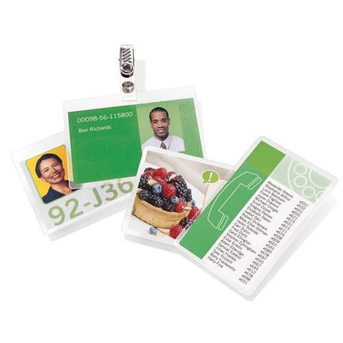 GBC Laminating Pouches 250 Micron for Badge Card [67x99mm] Ref 3743177 [Pack 100]