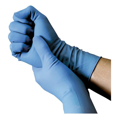 Large Blue Gd11 Latex Free Pack of 100 Disposable Vinyl Powdered Gloves 