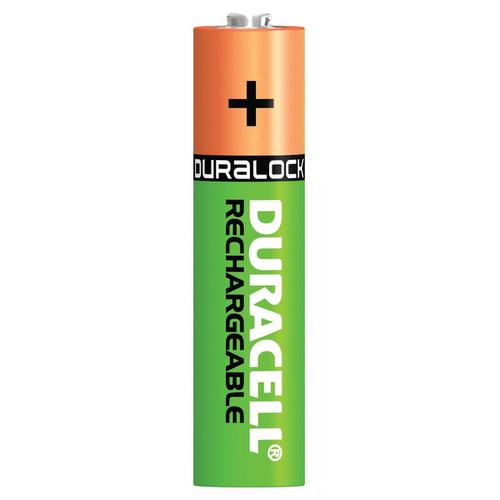 Duracell Battery Rechargeable Accu NiMH 750mAh AAA Ref 81364750 [Pack 4] Duracell
