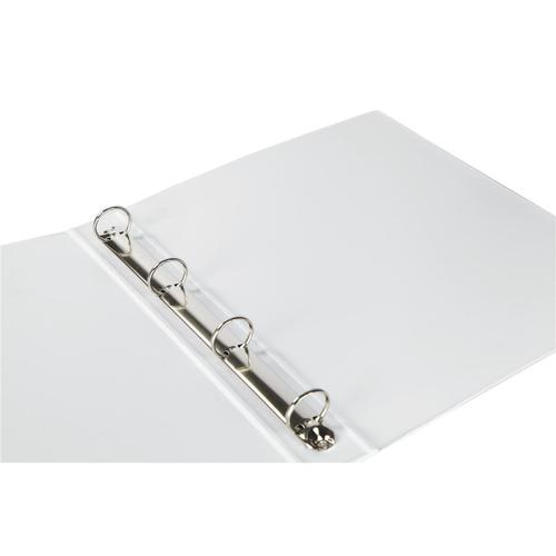 Elba Vision Ring Binder PVC Clear Front Pocket 4 O-Ring Size 25mm A4 White Ref 100080879 [Pack 10] 4051023 Buy online at Office 5Star or contact us Tel 01594 810081 for assistance