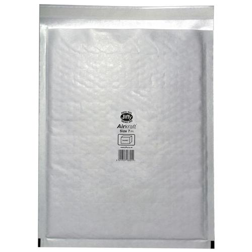 Jiffy Airkraft Bag Bubble-lined Peel and Seal Size 7 White 340x445mm Ref JL-7 [Pack 50]
