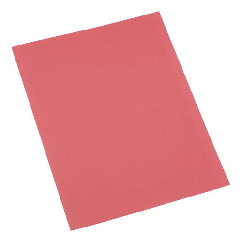 5 Star Office Square Cut Folder Recycled 250gsm A4 Red [Pack 100]