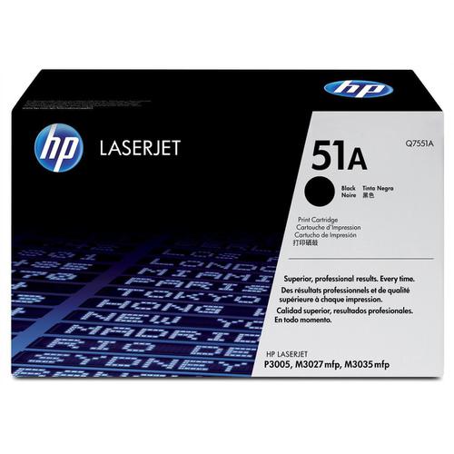 HP 51A Laser Toner Cartridge Page Life 6500pp Black Ref Q7551A