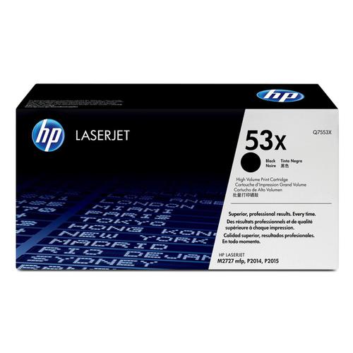 HP 53X Laser Toner Cartridge High Yield Page Life 7000pp Black Ref Q7553X