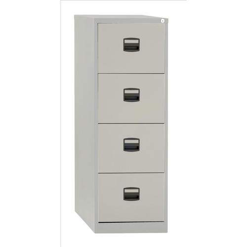 Trexus 4 Drawer Filing Cabinet 470x622x1321mm Goose Grey Ref 394976