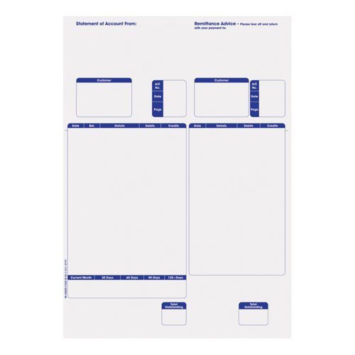 Sage Compatible Statement Advice for Laser Inkjet 297x210mm A4 Ref SE85S [Pack 500]