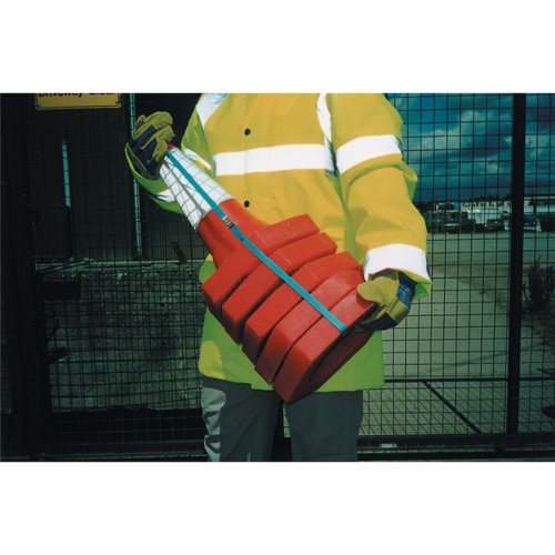 Safety Cone Standard One Piece H750mm with Sealbrite Sleeve [Pack 5] JSP Limited