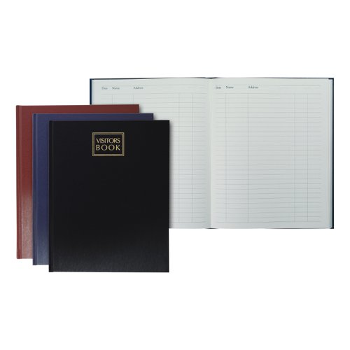 Collins Company Visitors Book 192 Pages 254x203mm Random Colour Ref 40