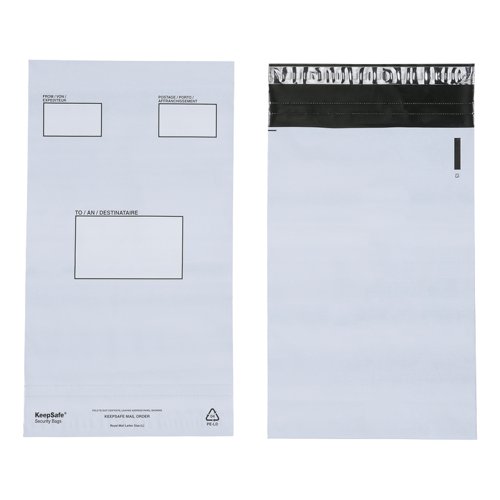 Keepsafe Envelope Extra Strong Polythene Opaque C5 W165xH240mm Peel & Seal Ref KSV-MO1 [Box 100]