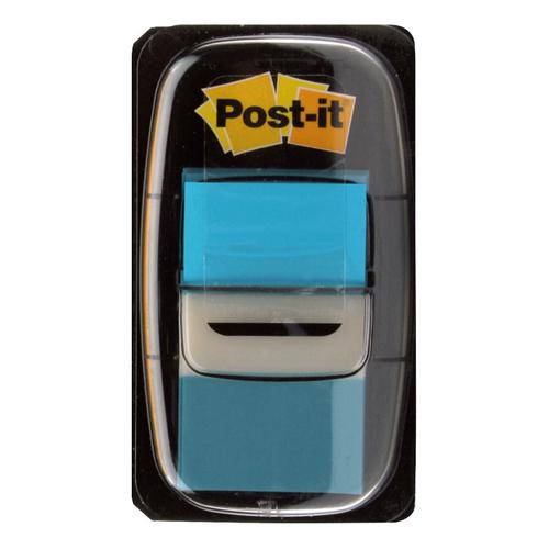 Post-it Index Flags 50 per Pack 25mm Bright Blue Ref 680-23 [Pack 12] 3M