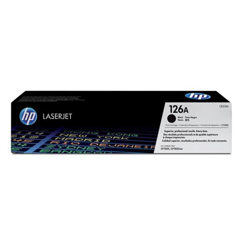 HP126A Laser Toner Cartridge Page Life 1200pp Black Ref CE310A