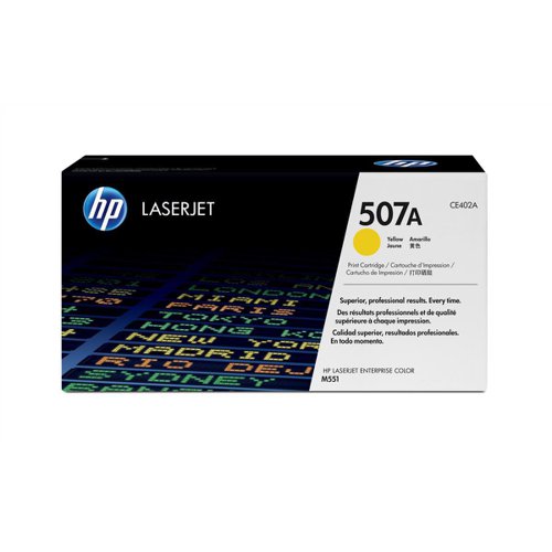 HP 507A Laser Toner Cartridge Page Life 6000pp Yellow Ref CE402A