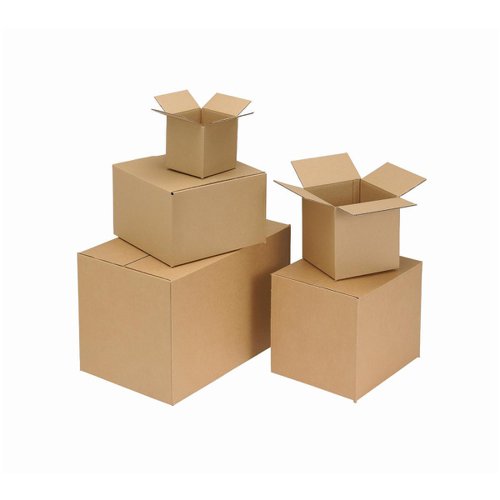 Corrugated Box Single Wall 203x203x203mm FSC3 Brown [Pack 25]