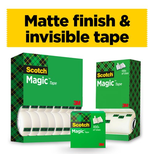 Scotch Magic Tape 12mmx66m Matt Ref 8101266 [Pack 2]  4046501