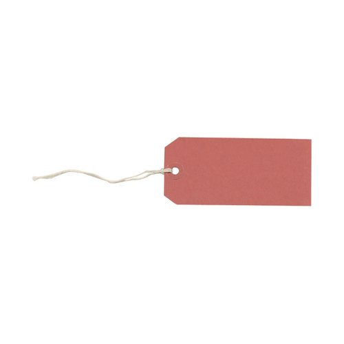 Tag Labels Strung Bulk Boxes Red [Pack 1000]