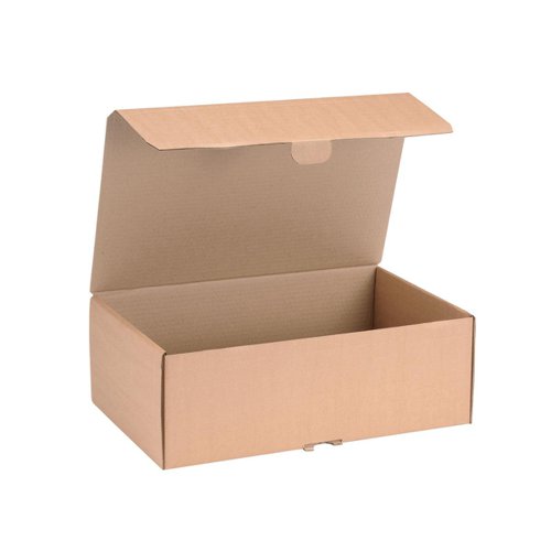 Mailing Carton Easy Assemble L 395x255x140mm Brown [Pack 20]