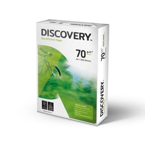 Discovery Paper FSC 5x Ream-wrapped Pks 70gsm A4 White Ref [5x500 Sheets]