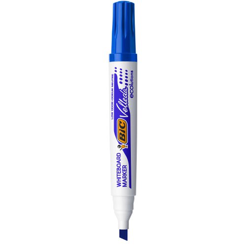 Bic Velleda 1751 Whiteboard Marker Chisel Tip Line Width 3.7-5.5mm Blue Ref 904947 [Pack 12]  4054995