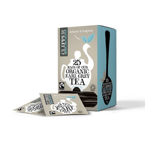 Clipper Fairtrade Organic Earl Grey Tea Bags Ref 0403265 [Pack 25]  4059841