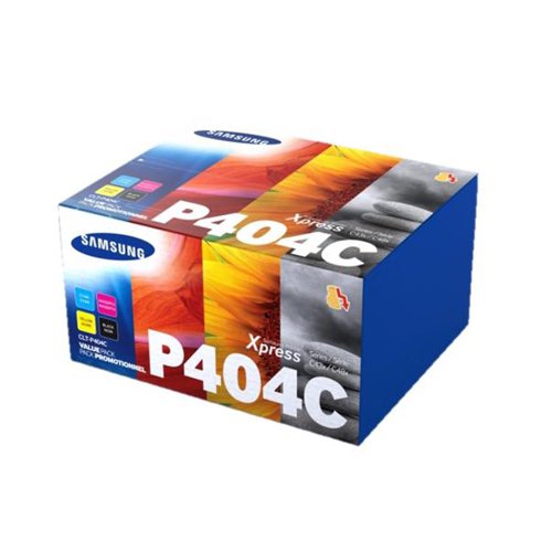 Samsung CLT-P404C Toner CartPage Life1500ppBlack/Cyan/Magenta/Yell 1000pp Ref CLT-P404C SU382A[Pack 4]