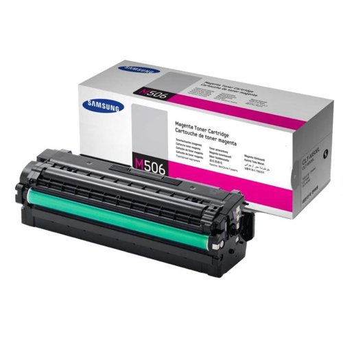 Samsung CLT-M506L Laser Toner Cartridge High Yield Page Life 3500pp Magenta Ref SU305A