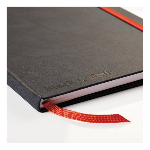 Black By Black n Red Business Journal Hard Cover Ruled and Numbered 144pp A4 Ref 400038675