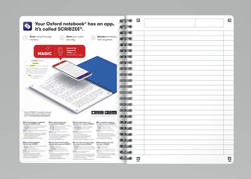 Oxford Office Nbk Wirebound Soft Cover 90gsm Smart Ruled 180pp A5 Assorted Colour Ref 100103741 [Pack 5]