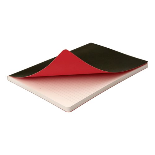 Black By Black n Red Business Journal Soft Cover Ruled and Numbered 144pp A6 Ref 400051205